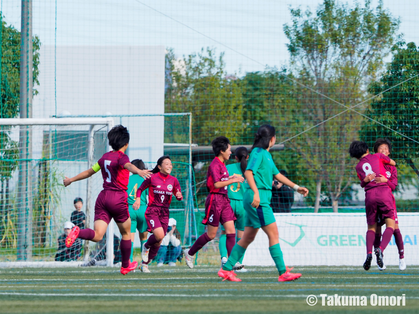 撮影日：2024年11月9日 
第33回全日本高校女子サッカー選手権大阪府予選 決勝リーグ第1節