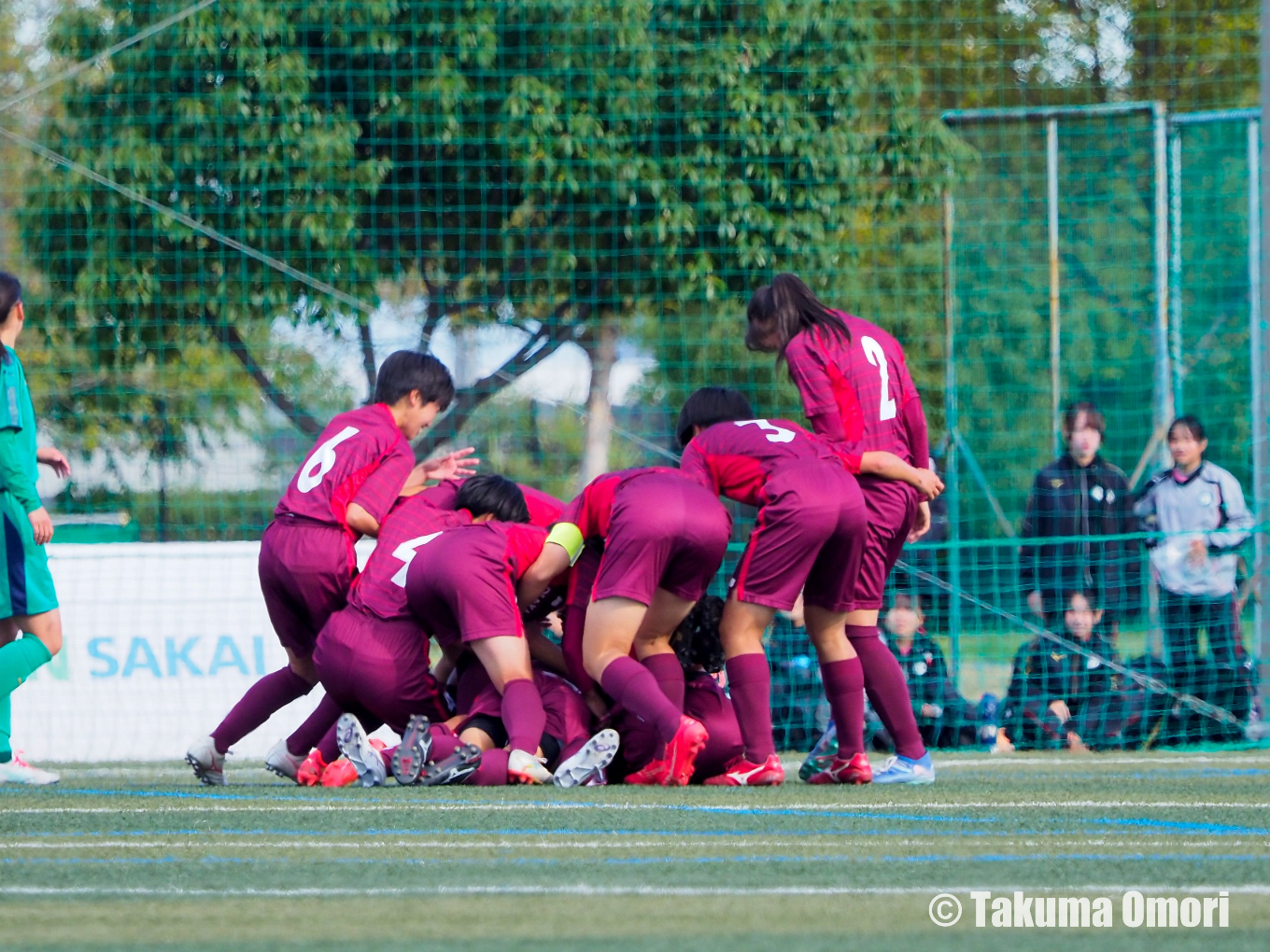 撮影日：2024年11月9日 
第33回全日本高校女子サッカー選手権大阪府予選 決勝リーグ第1節