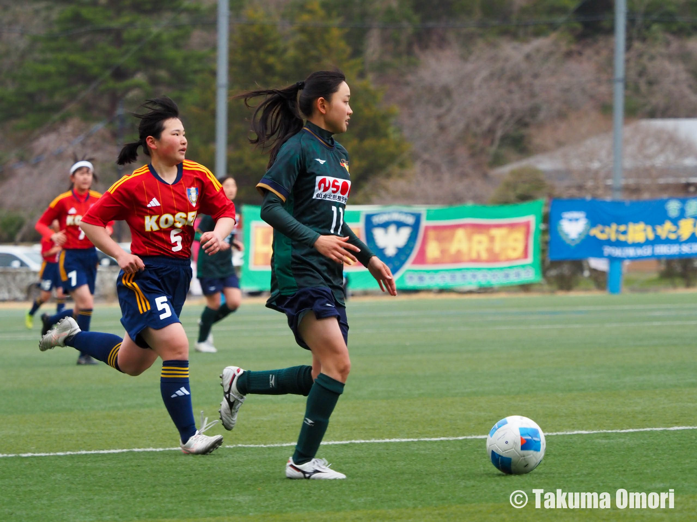東北女子サッカーリーグ初出場で4ゴール4アシストの活躍。
撮影日：2024年4月6日