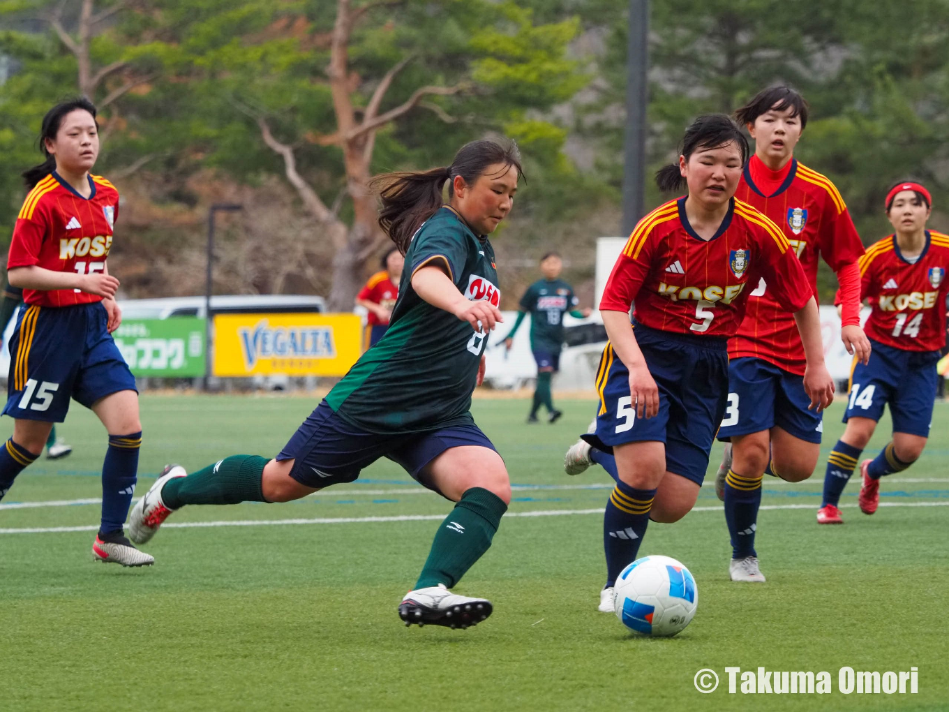 東北女子サッカーリーグ第1節。リーグデビューすると同時に、初ゴールを挙げる。
撮影日：2024年4月6日