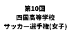 第10回 四国高等学校サッカー選手権大会(女子) 