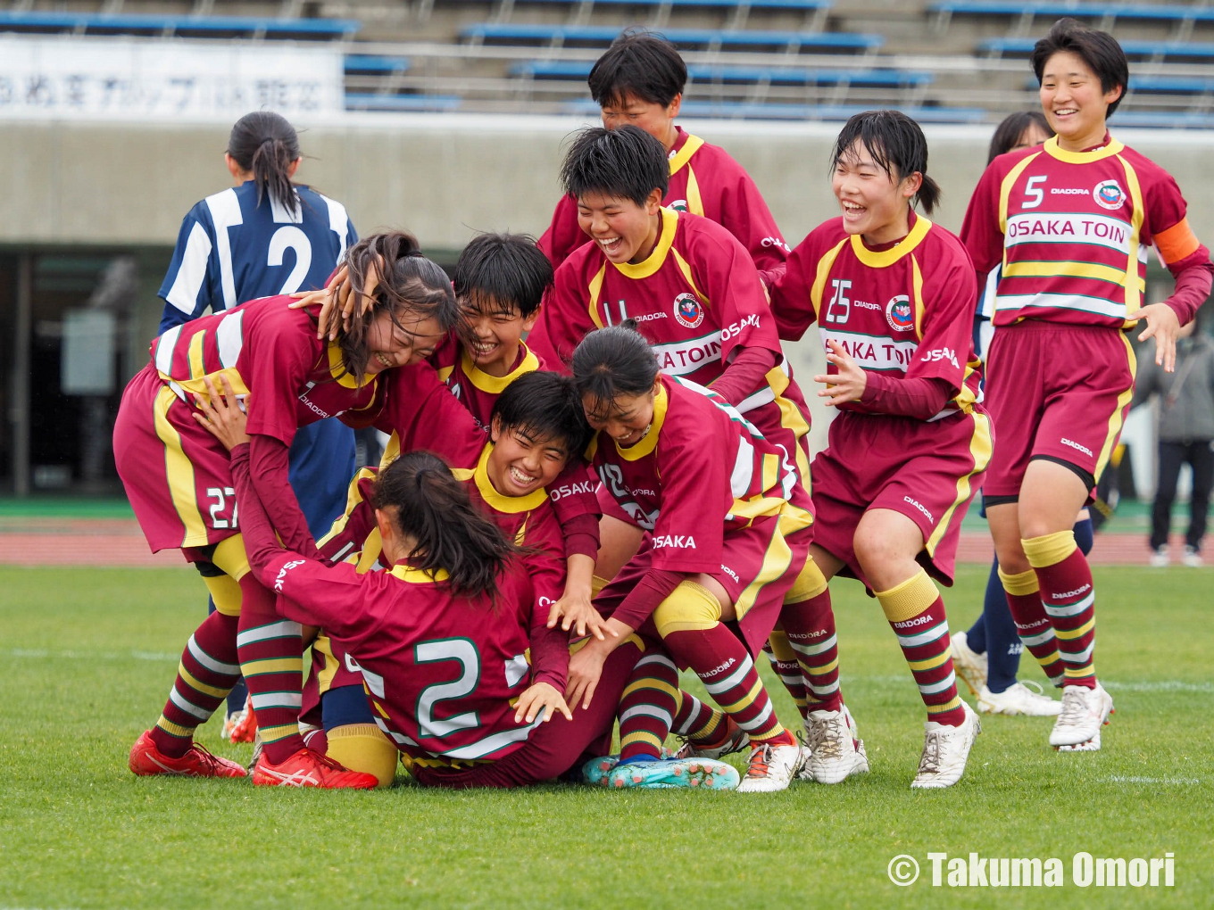 撮影日：2024年3月29日
めぬまカップ3位決定戦、後半5分にヘディングで決勝点を挙げた。