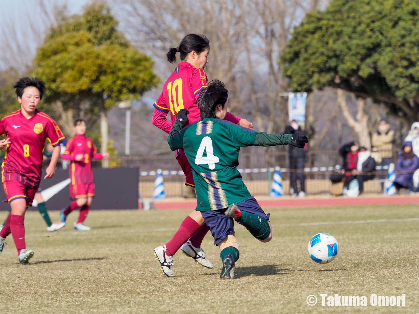 撮影日：2024年1月5日 
全日本高等学校女子サッカー選手権 準々決勝